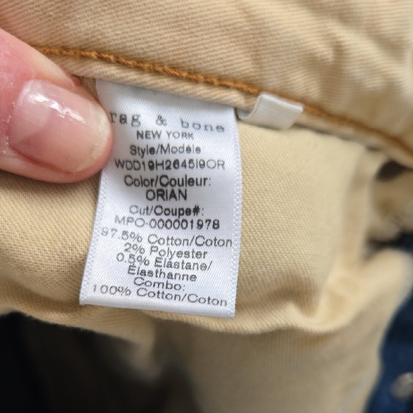 rag & bone Distressed Maya High Rise Ankle Straight Leg Jeans Normcore | 26 - Picture 7 of 8